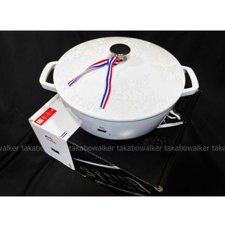 ストウブ(STAUB)の限定品 Staub ストウブ 　スノークリスタルココット ホワイト 24cm(鍋/フライパン)