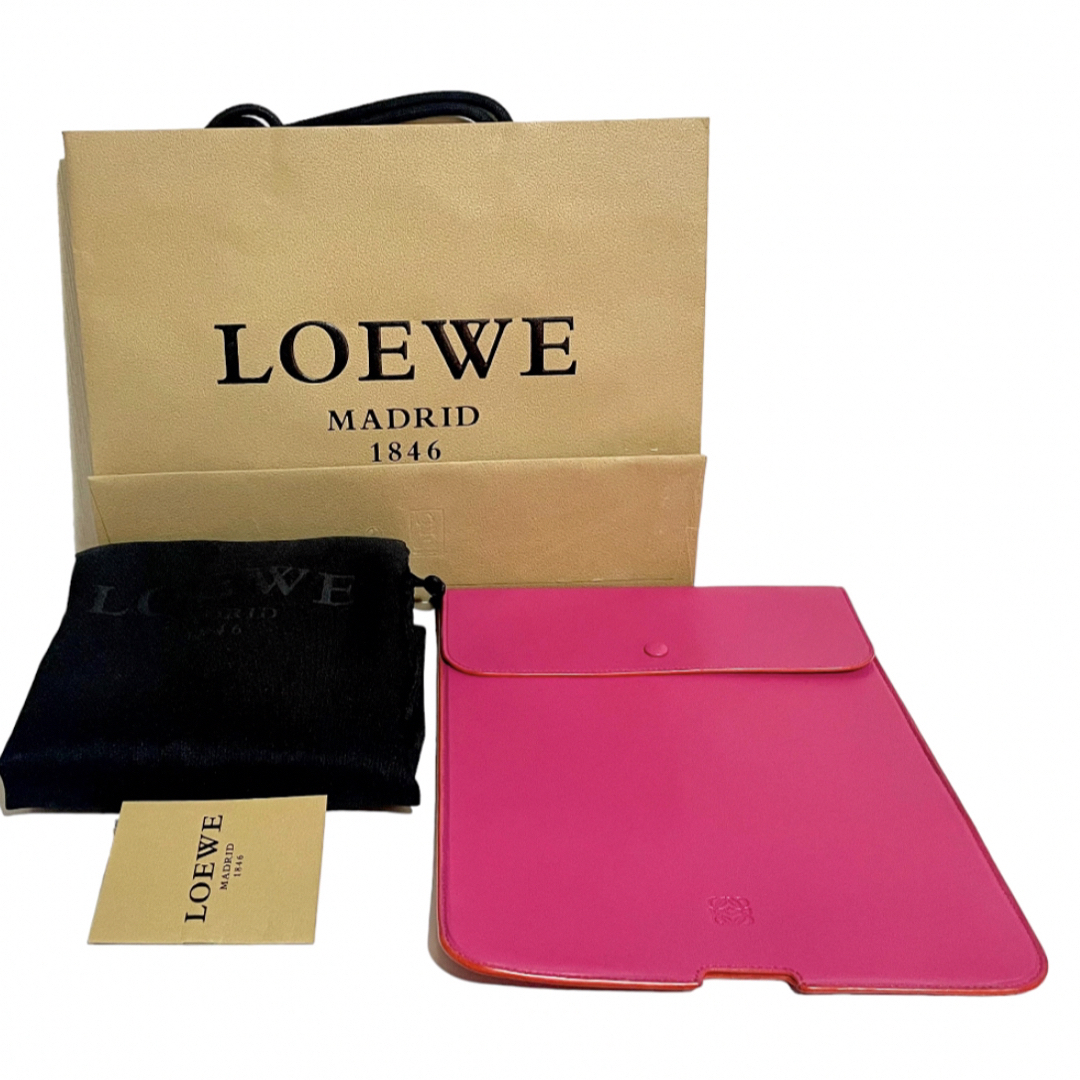 【極美品】 LOEWE ロエベ  レザー iPad タブレット ケース 正規品タブレットケース