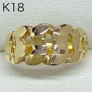 K18イエローゴールド　デザインリング　サイズ12号　18金　地金　6.9g(リング(指輪))