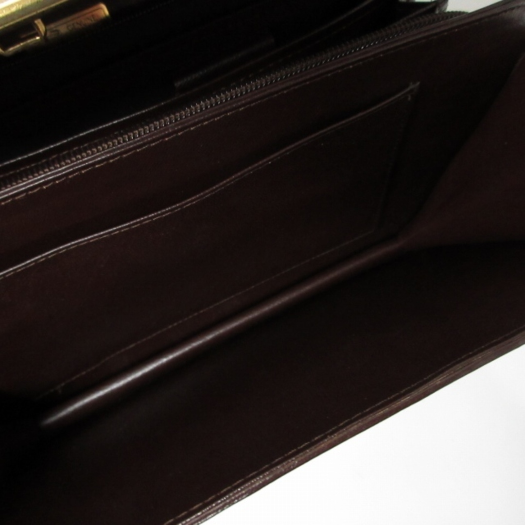 other(アザー)のクロコダイルレザー クラッチバッグ セカンドバッグ 赤茶 IBO46 メンズのバッグ(セカンドバッグ/クラッチバッグ)の商品写真