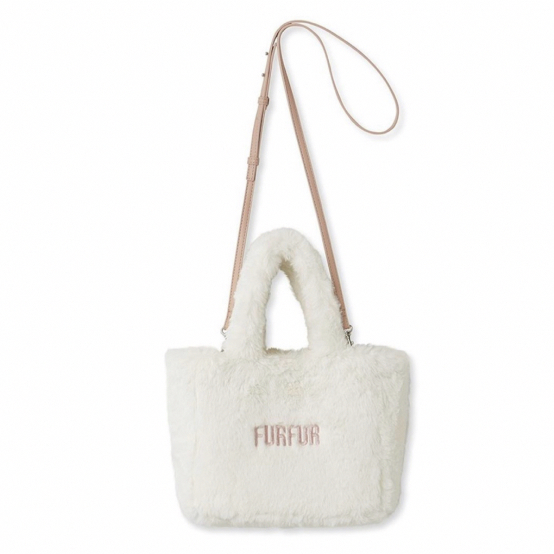 fur fur(ファーファー)のFURFUR エコファートートバッグ ホワイト レディースのバッグ(トートバッグ)の商品写真