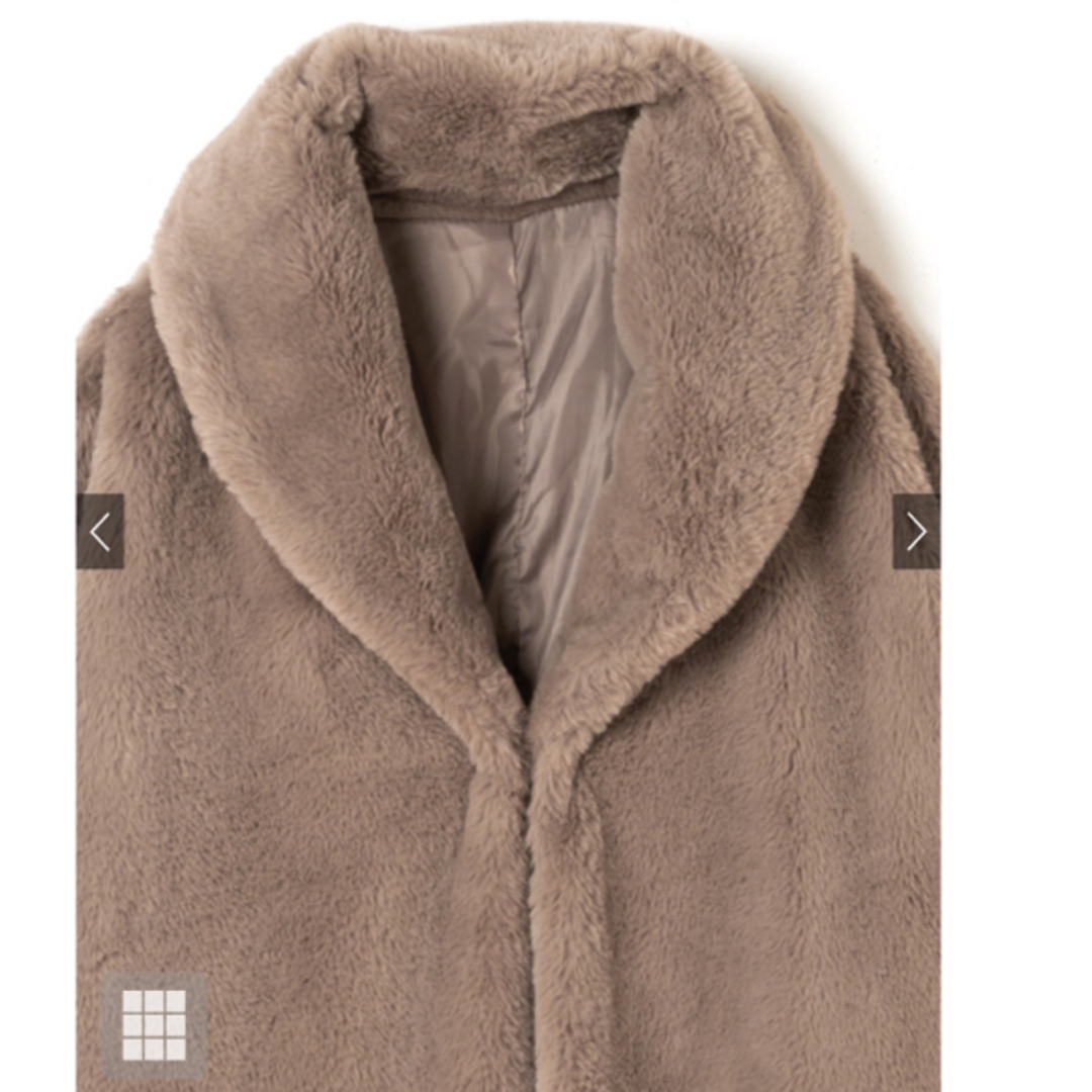 GRL(グレイル)の【GRL】ファーショールコート(on016) レディースのジャケット/アウター(毛皮/ファーコート)の商品写真