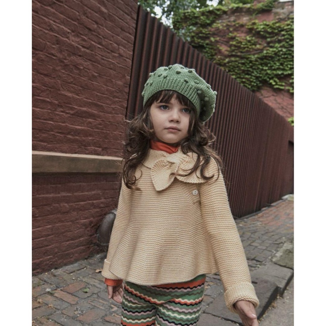 Misha & Puff(ミーシャアンドパフ)の新品未使用★misha and puff★Popcorn Beret 6-8Y キッズ/ベビー/マタニティのこども用ファッション小物(帽子)の商品写真