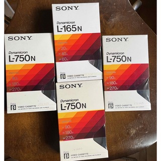 ソニー(SONY)の未開封　Sony ベータビデオテープ　４本セット(その他)