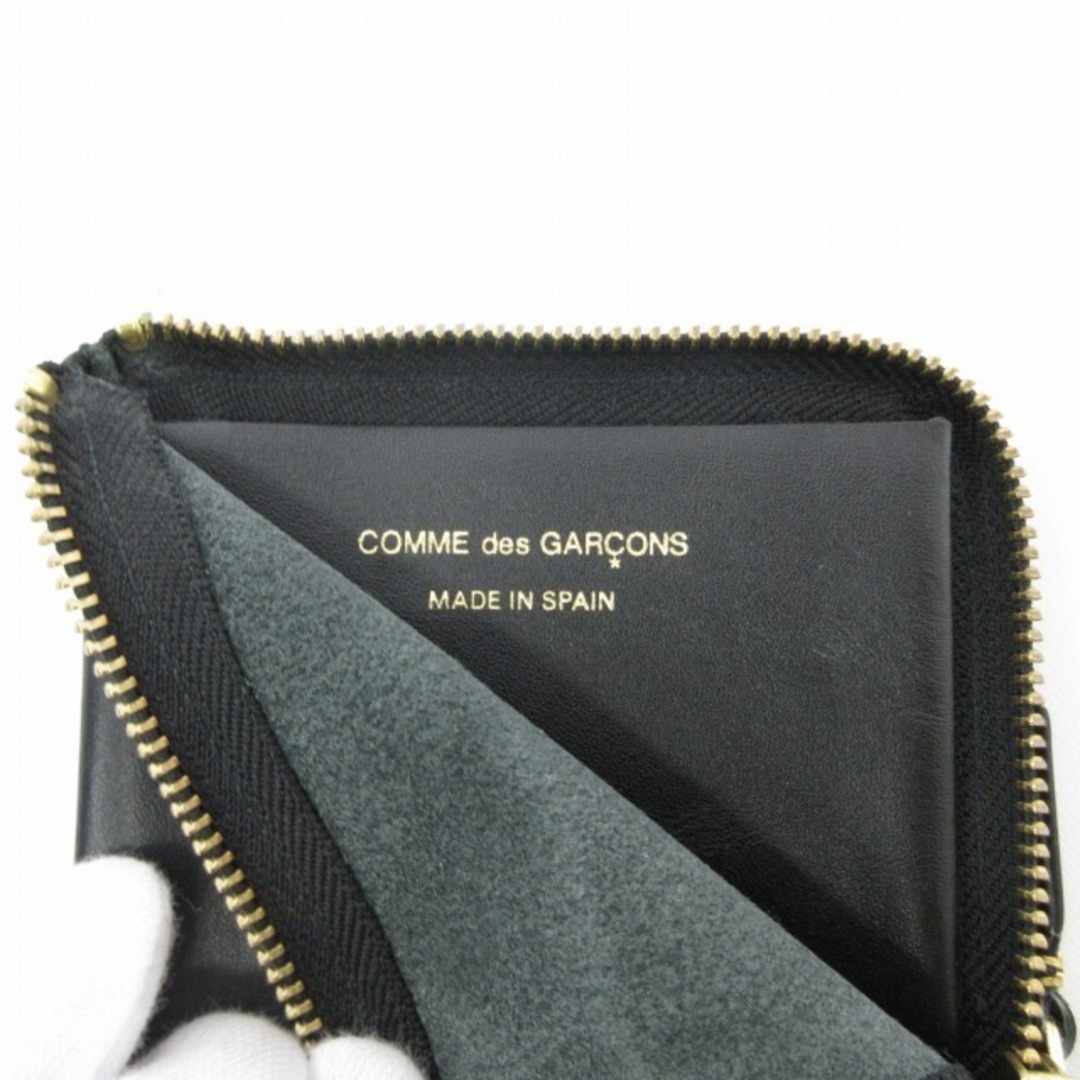COMME des GARCONS(コムデギャルソン)のコムデギャルソン コインケース ショートウォレット カードケース カウレザー 黒 メンズのファッション小物(コインケース/小銭入れ)の商品写真
