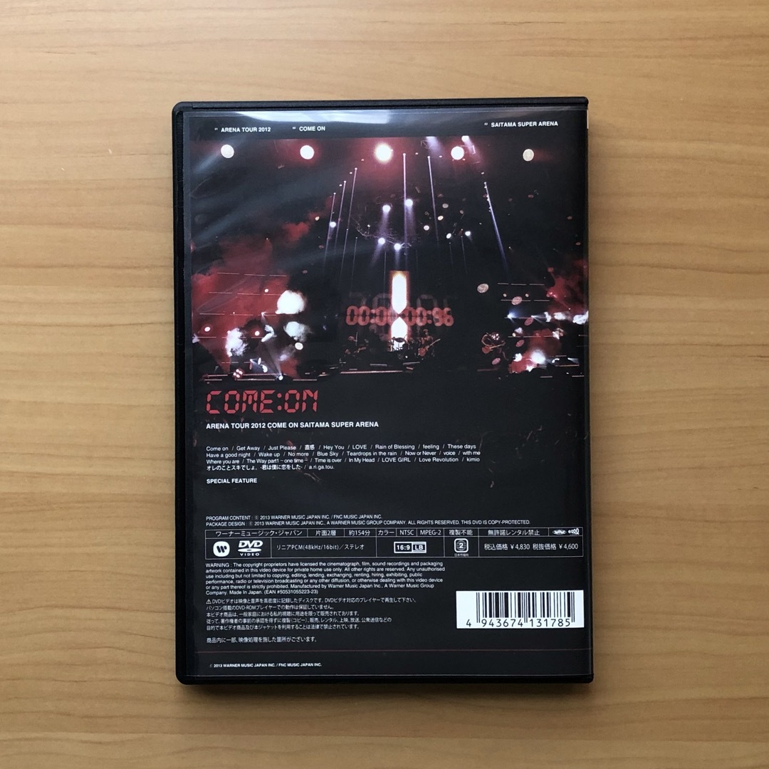 CNBLUE(シーエヌブルー)の2012 CNBLUE LIVE DVD ~COME ON~ SAITAMA  エンタメ/ホビーのDVD/ブルーレイ(ミュージック)の商品写真