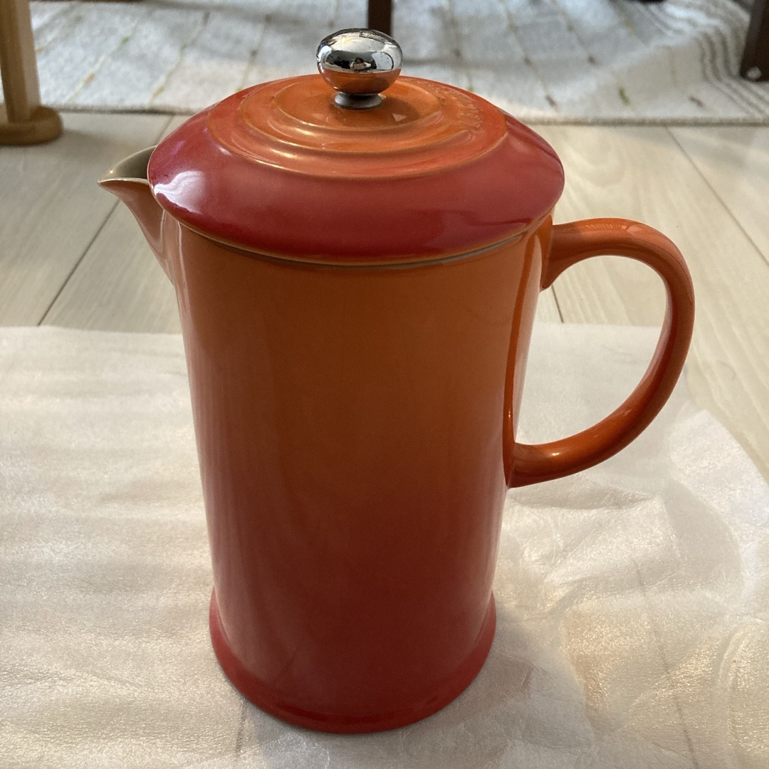 LE CREUSET(ルクルーゼ)のル・クルーゼ　コーヒープレス　オレンジ インテリア/住まい/日用品のキッチン/食器(その他)の商品写真