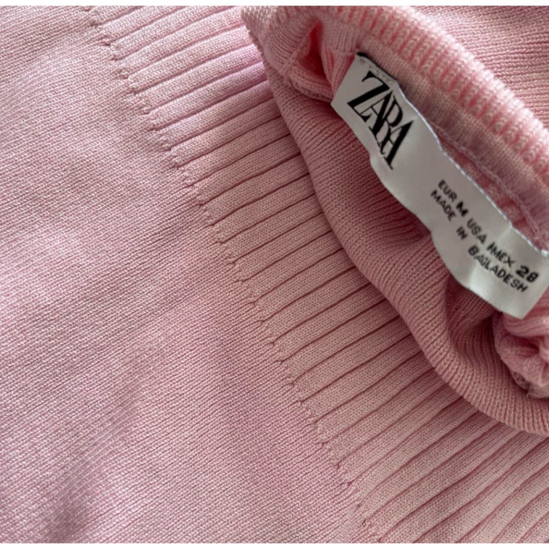 ZARA - さくらピンク色 ハイネックセーターの通販 by ZARA - さくらピンク色 ハイネックセーターの通販 by