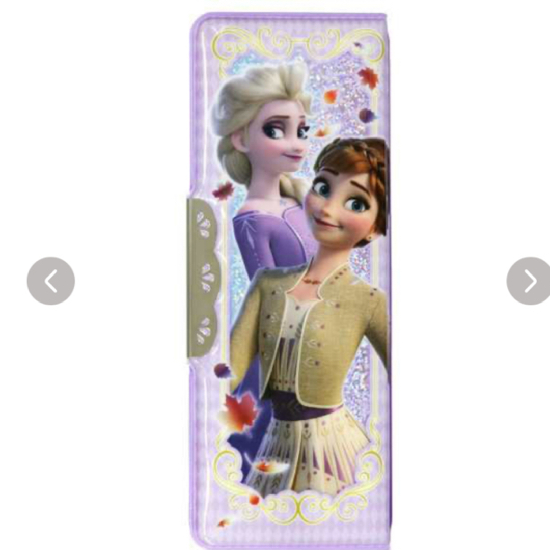 Disney(ディズニー)の新品　サンスター　ディズニー 筆箱 ヨコピタ ホログラム アナと雪の女王　横入れ インテリア/住まい/日用品の文房具(ペンケース/筆箱)の商品写真