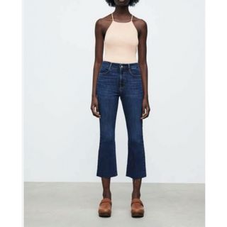 ザラ(ZARA)のZara HIGH RISE MINI FLARE JEANS(デニム/ジーンズ)