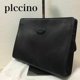 キムラタン(キムラタン)の美品✨Piccinoピッチーノハンドバッグクラッチバッグ ブラック黒(ハンドバッグ)