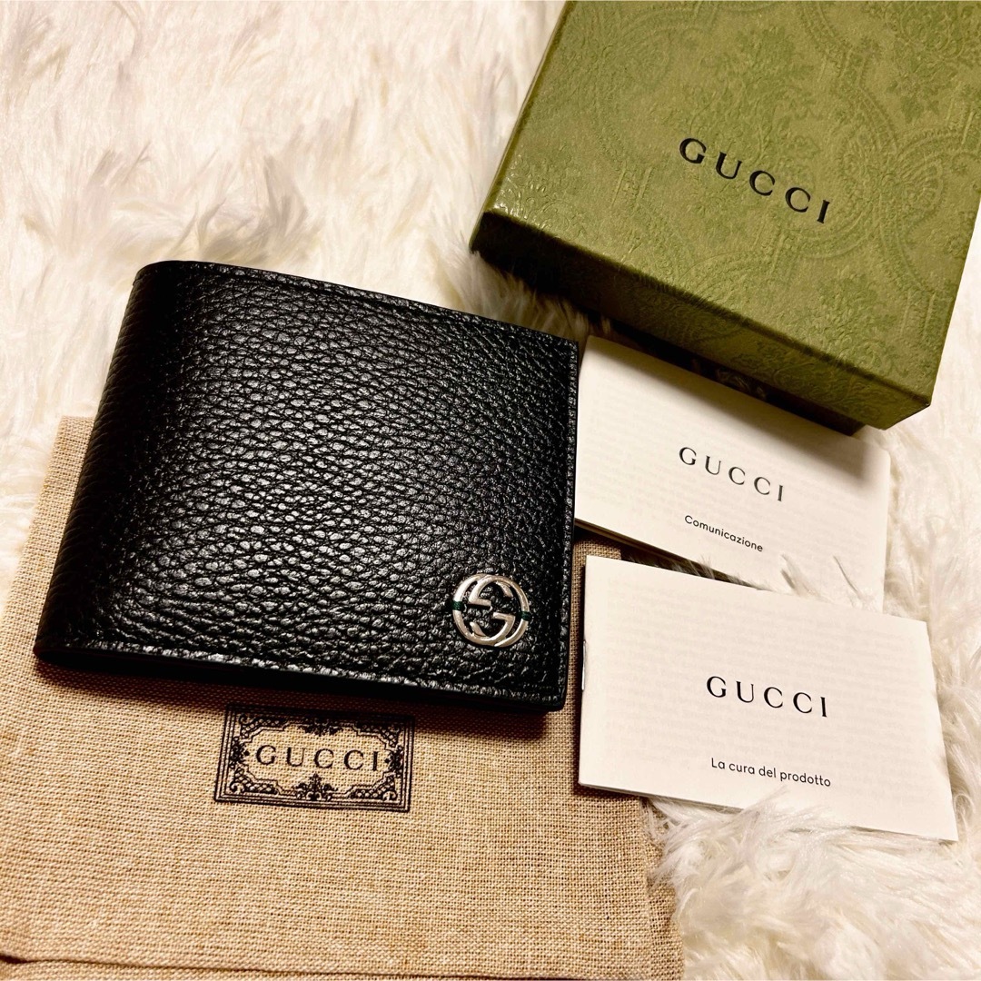 Gucci(グッチ)の【新品】GUCCI グッチ GGロゴ バイカラー 折りたたみ財布 小銭入れ付き メンズのファッション小物(折り財布)の商品写真