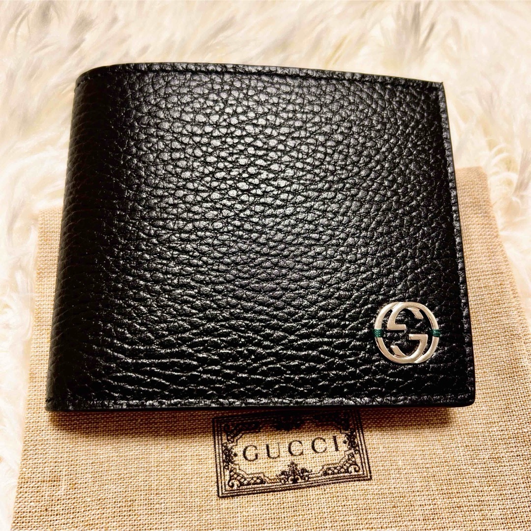 Gucci(グッチ)の【新品】GUCCI グッチ GGロゴ バイカラー 折りたたみ財布 小銭入れ付き メンズのファッション小物(折り財布)の商品写真