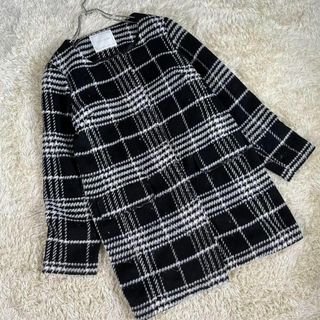 福ちゃんレディースMA0596★新品★CECIL McBEE*セシルマクビー*コート*M*黒×白