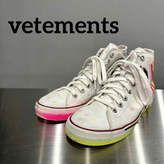 VETEMENTS - 『vetements』 ヴェトモン (22.4cm) ハイカットスニーカー