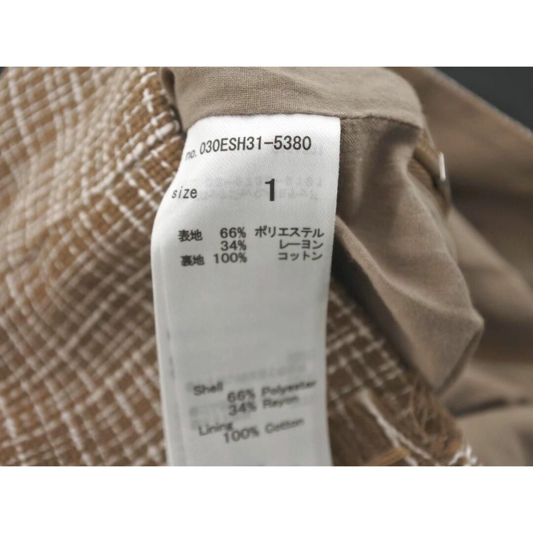 SLY(スライ)のSLY スライ ツイード フリンジ Aライン 台形 スカート size1/茶 ◇■ レディース レディースのスカート(ミニスカート)の商品写真
