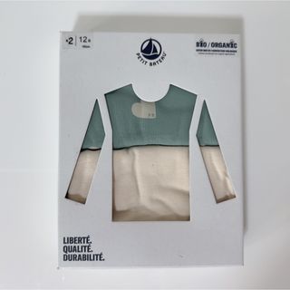 プチバトー(PETIT BATEAU)の【新品未使用】petit bateau 長袖シャツ ハート 12y(Tシャツ/カットソー)