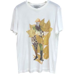 サンローラン(Saint Laurent)の　サンローラン SAINT LAURENT プリントTシャツ ホワイト コットン レディース 半袖Ｔシャツ(Tシャツ(半袖/袖なし))