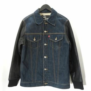 ナイトレイド(nitraid)のNITRAID ARM LEATHER TRUCKER JACKET NR001-LJ08(Gジャン/デニムジャケット)