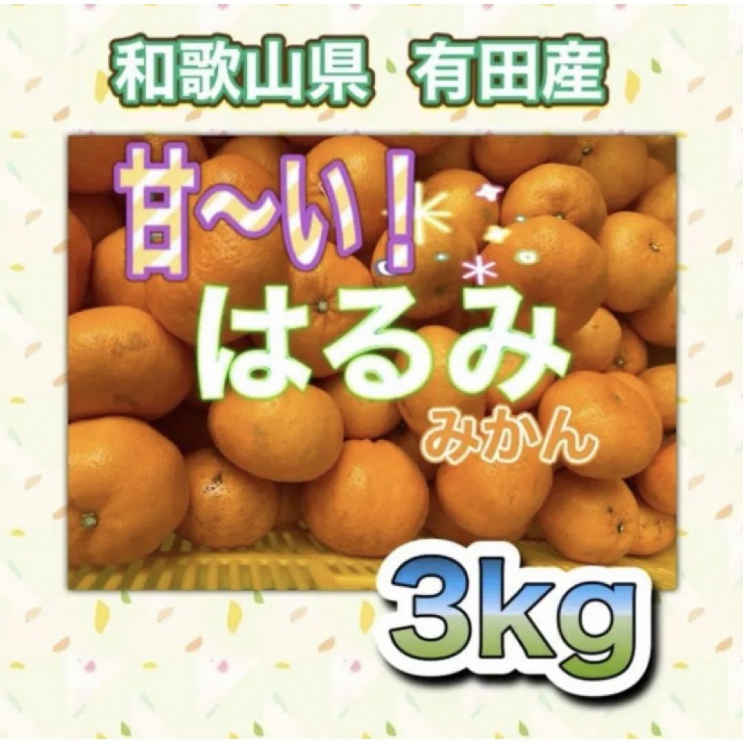 和歌山有田産 はるみみかん 3kg 食品/飲料/酒の食品(フルーツ)の商品写真