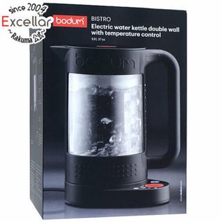 ボダム(bodum)のBODUM　BISTRO ダブルウォールウォーターケトル　11659-01JP　ブラック(電気ケトル)