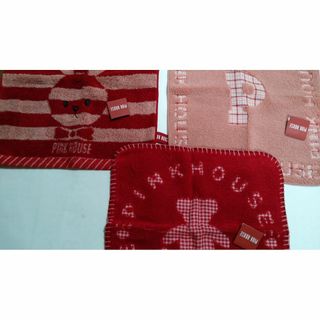 ピンクハウス(PINK HOUSE)のPINK HOUSE  タオルハンカチ3枚セット　新品・未使用品(ハンカチ)