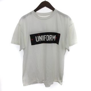 ユニフォームエクスペリメント(uniform experiment)のユニフォームエクスペリメント  Tシャツ 半袖 プリント コットン 白 S位(Tシャツ/カットソー(半袖/袖なし))