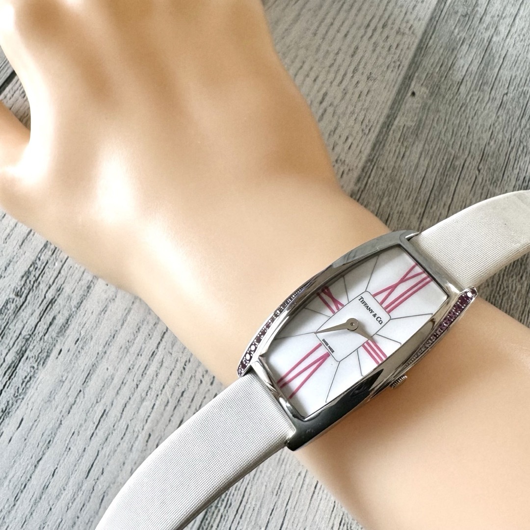 Tiffany & Co.(ティファニー)の【電池交換済】TIFFANY&Co ティファニー 腕時計 ジェメア ピンク調 レディースのファッション小物(腕時計)の商品写真