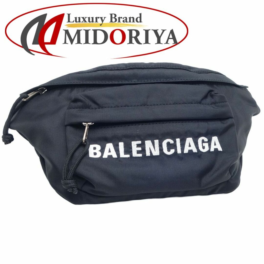 Balenciaga(バレンシアガ)のBALENCIAGA バレンシアガ ロゴクロスボディバッグ 529765 ウエストバッグ ナイロン ブラック ネイビー/450208【中古】 レディースのバッグ(ボディバッグ/ウエストポーチ)の商品写真