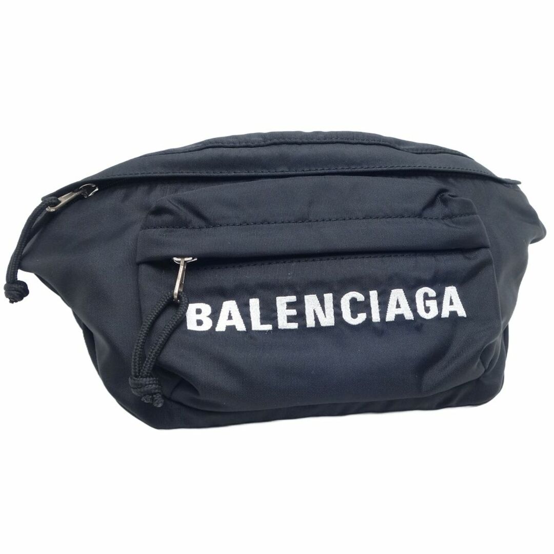 Balenciaga(バレンシアガ)のBALENCIAGA バレンシアガ ロゴクロスボディバッグ 529765 ウエストバッグ ナイロン ブラック ネイビー/450208【中古】 レディースのバッグ(ボディバッグ/ウエストポーチ)の商品写真