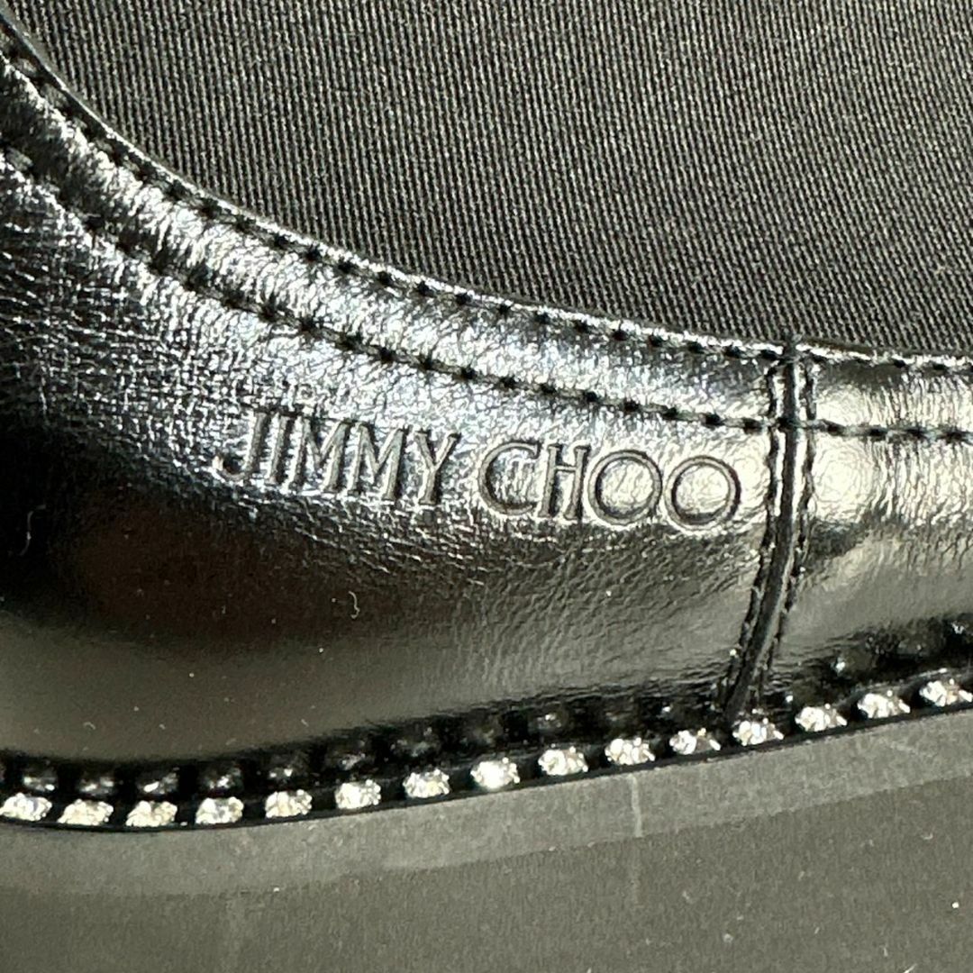 JIMMY CHOO(ジミーチュウ)の☆極美品☆ジミーチュウ サイドゴアブーツ 37/24CM ラインストーン 厚底 レディースの靴/シューズ(ブーツ)の商品写真