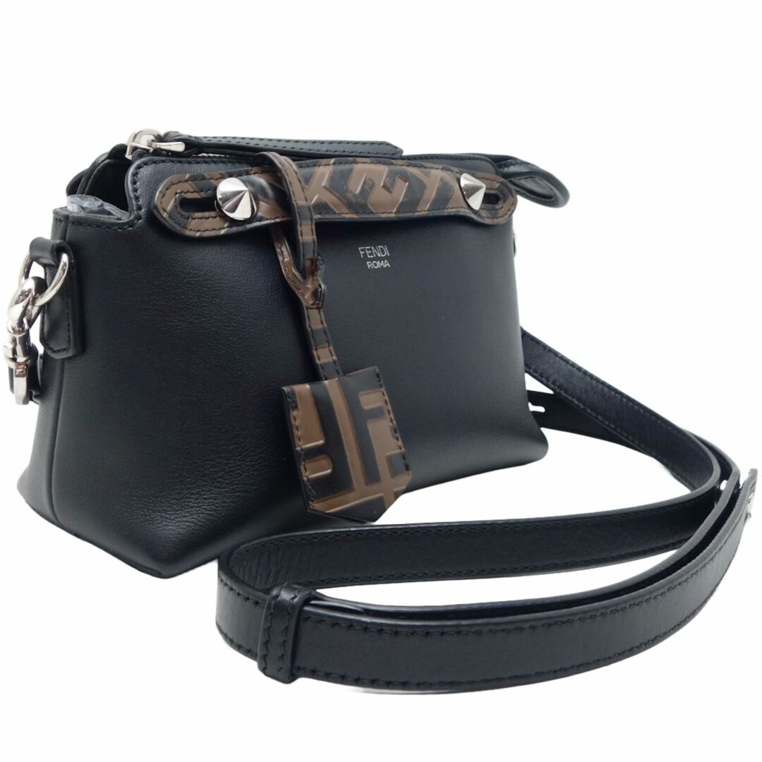 FENDI(フェンディ)のFENDI フェンディ バイザウェイスモール ズッカ 8BL145 2Wayバッグ レザー ブラック ブラウン/450217【中古】 レディースのバッグ(その他)の商品写真