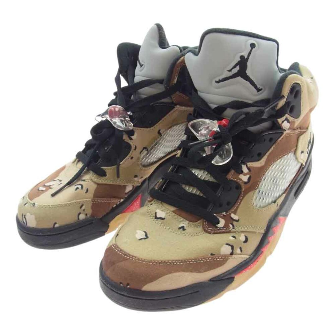 Supreme(シュプリーム)のSupreme シュプリーム スニーカー 15AW 824371-201 × Nike Air Jordan 5 Retro Desert Camo ナイキ エアジョーダン5 レトロ デザート カモ スニーカー マルチカラー系 27.5cm【中古】 メンズの靴/シューズ(スニーカー)の商品写真