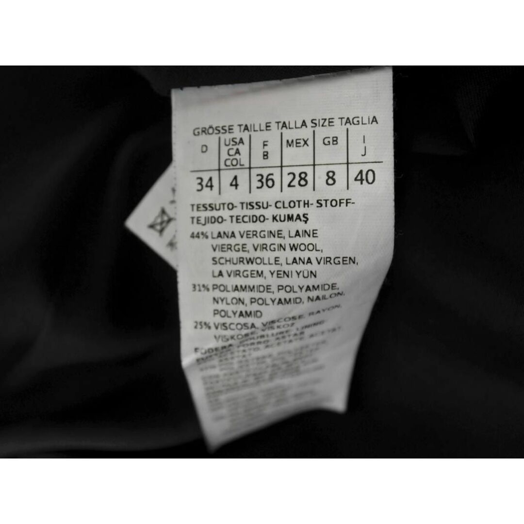 IBLUES(イブルース)のiBLUES イブルース ウール混 切替 Aライン 台形 スカート size40/黒 ◇■ レディース レディースのスカート(ミニスカート)の商品写真