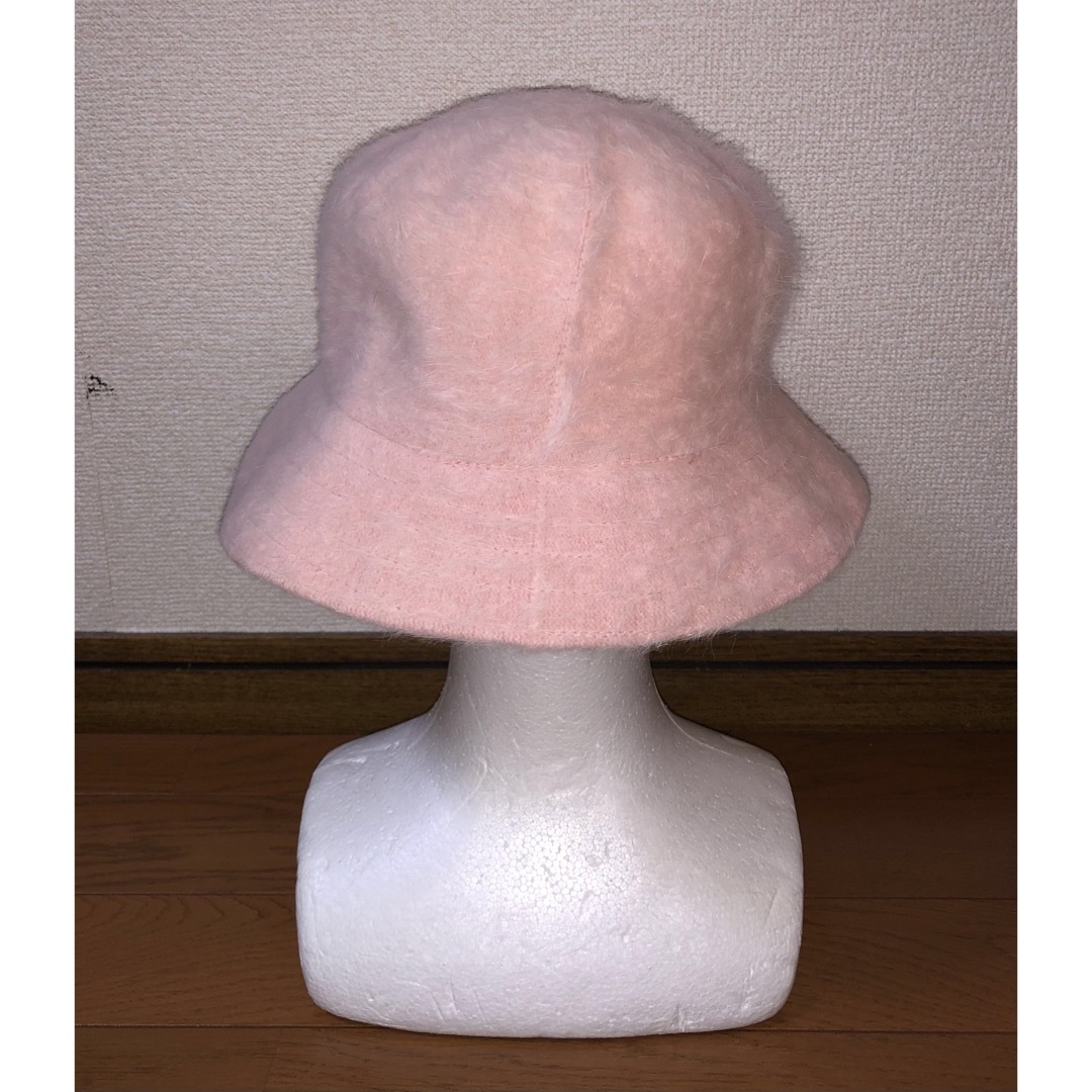 KANGOL(カンゴール)のM 美品 KANGOL ファーゴラ メトロハット ファー バケットハット ピンク レディースの帽子(ハット)の商品写真