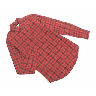 AMERICAN OUTFITTERS アメリカンアウトフィッターズ チェック ボタンダウン シャツ sizeXS/赤ｘ黒 ◇■ メンズ(シャツ)