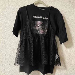 ジュエティ(jouetie)のjouetie メッシュキャミソール付Tシャツ (Tシャツ/カットソー(半袖/袖なし))