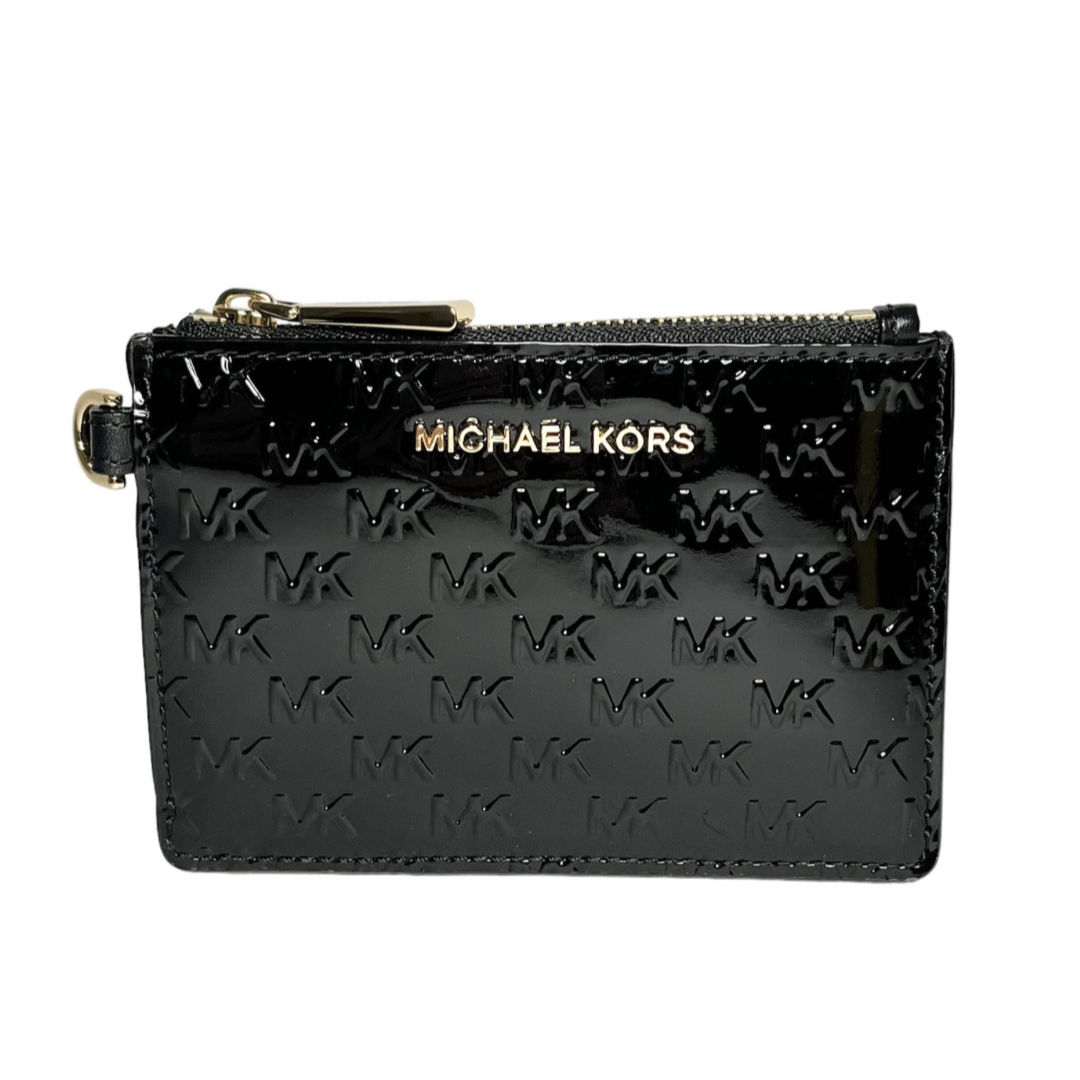 Michael Kors(マイケルコース)の【美品】マイケルコース　コインケース　ブラック　小銭入れ財布 レディースのファッション小物(コインケース)の商品写真