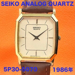 セイコー(SEIKO)の【稼働品】セイコー アナログクオーツ 5P30-5070 1986年 SEIKO(腕時計(アナログ))