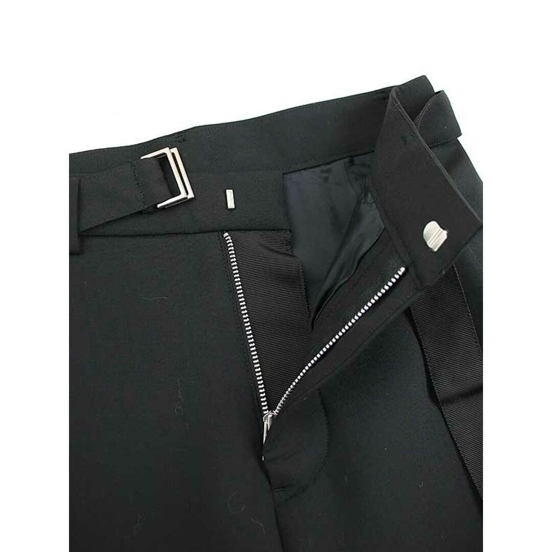 sacai サカイ 23AW Suiting Bouding Pants ベルテッドボンディングパンツ 23-06771 ブラック 1