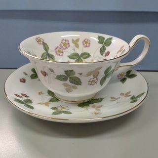 ウェッジウッド(WEDGWOOD)のWEDGWOOD 　ワイルドストロベリー　カップ&ソーサー　ピオニー　5客セ(グラス/カップ)