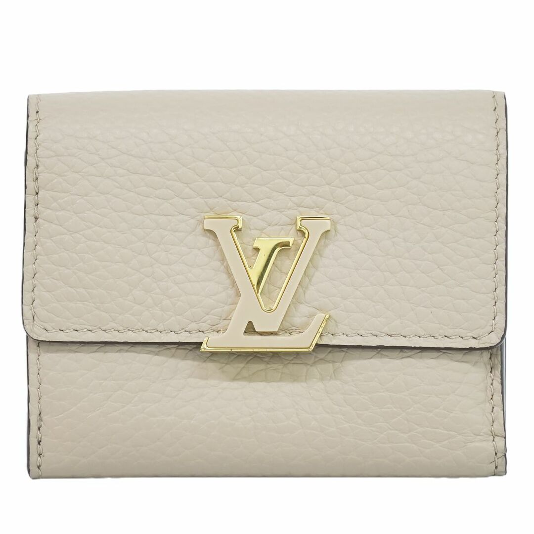 レディース本物 ルイヴィトン LOUIS VUITTON LV ポルトフォイユ カプシーヌ XS トリヨン レザー 折財布 コンパクトウォレット ガレ M68587 財布 ウォレット