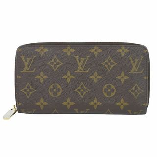 ルイヴィトン(LOUIS VUITTON)の本物 ルイヴィトン LOUIS VUITTON LV ジッピーウォレット モノグラム ラウンドファスナー 長財布 ロングウォレット ブラウン M60017 Zippy Wallet ビトン 中古(財布)