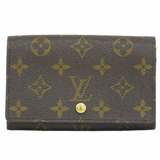 ルイヴィトン(LOUIS VUITTON)の本物 ルイヴィトン LOUIS VUITTON LV ポルトモネ ビエ トレゾール モノグラム 折財布 コンパクトウォレット ブラウン M61730 ビトン 財布 ウォレット 中古(財布)