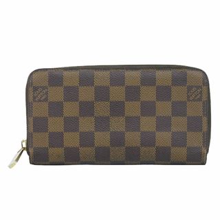 ルイヴィトン(LOUIS VUITTON)の本物 ルイヴィトン LOUIS VUITTON LV ジッピーウォレット ダミエ エベヌ ラウンドファスナー 長財布 ブラウン N41661 Zippy Wallet ビトン 財布 ウォレット 中古(財布)