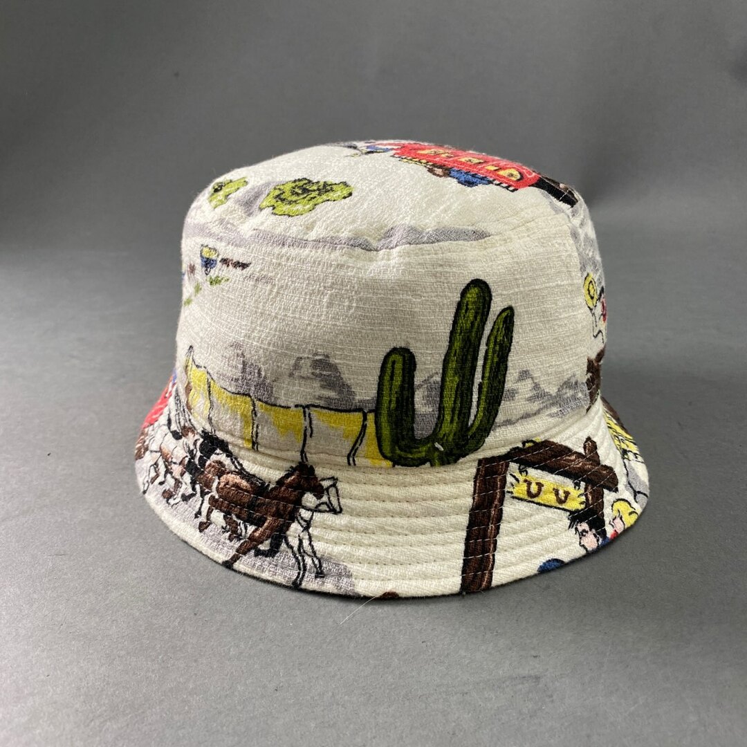 VISVIM(ヴィスヴィム)のA22 日本製 VISVIM ビズビム DOME BUCKET HAT バケットハット サイズ：ML マルチカラー コットン100％ メンズ 男性用 メンズの帽子(ハット)の商品写真