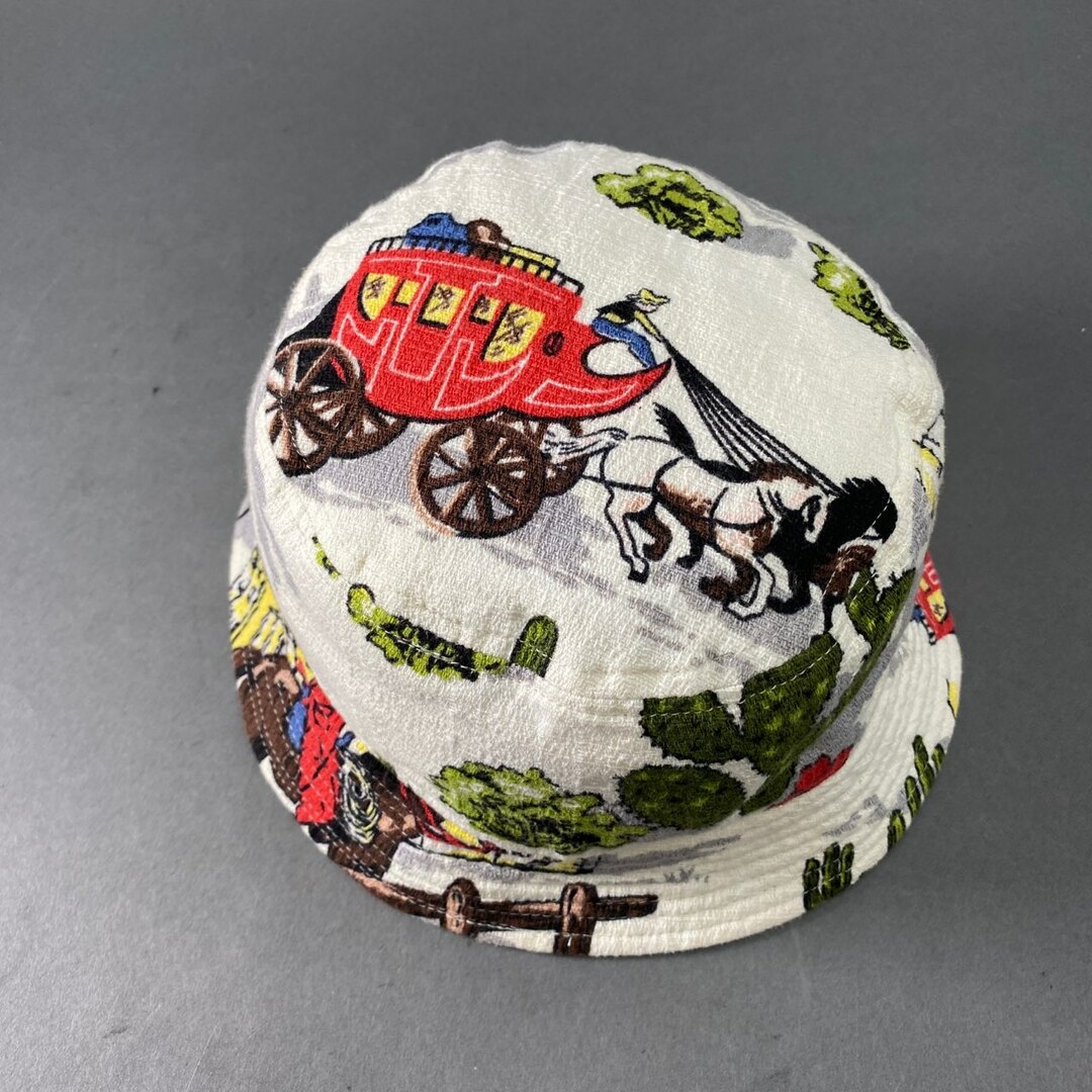 VISVIM(ヴィスヴィム)のA22 日本製 VISVIM ビズビム DOME BUCKET HAT バケットハット サイズ：ML マルチカラー コットン100％ メンズ 男性用 メンズの帽子(ハット)の商品写真