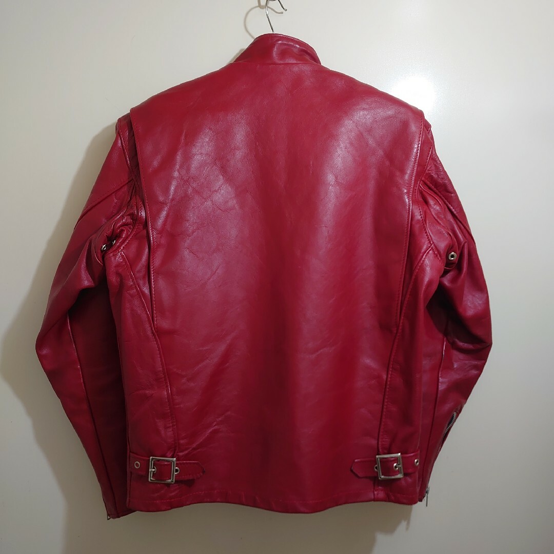 schott - ☆超美品☆Schott641 シングルライダース 赤 schott - ☆超美品☆Schott641 シングルライダース 赤
