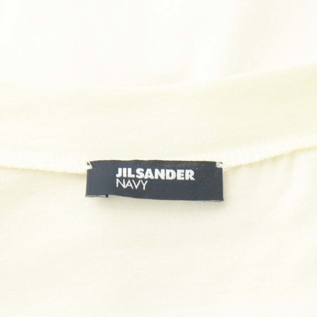 Jil Sander(ジルサンダー)のジルサンダー NAVY シャツ ブラウス 半袖 コットン 絹混 36 S 白 レディースのトップス(シャツ/ブラウス(半袖/袖なし))の商品写真