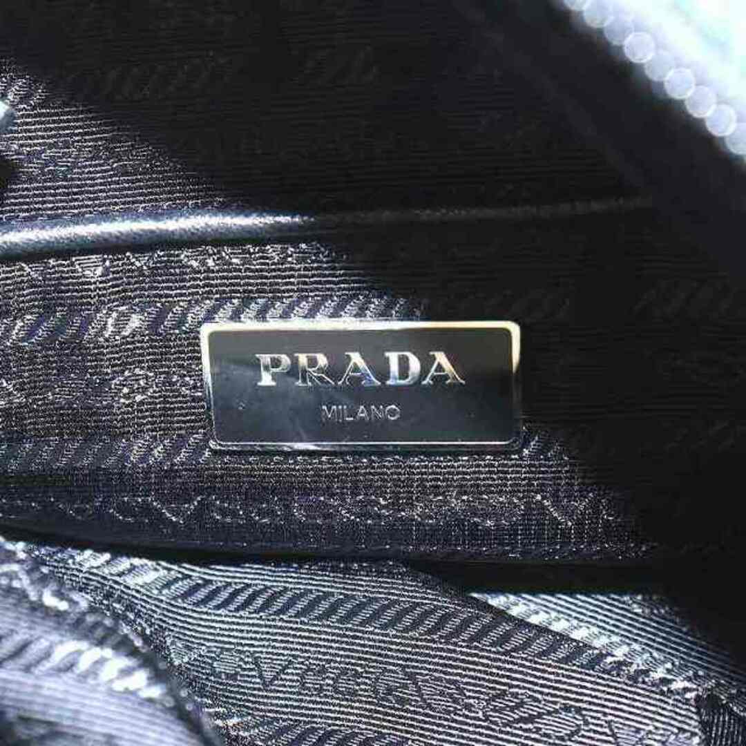 PRADA(プラダ)のプラダ 三角プレート ハンドバッグ ショルダーバッグ 迷彩柄 ナイロン 青 黒 メンズのバッグ(その他)の商品写真